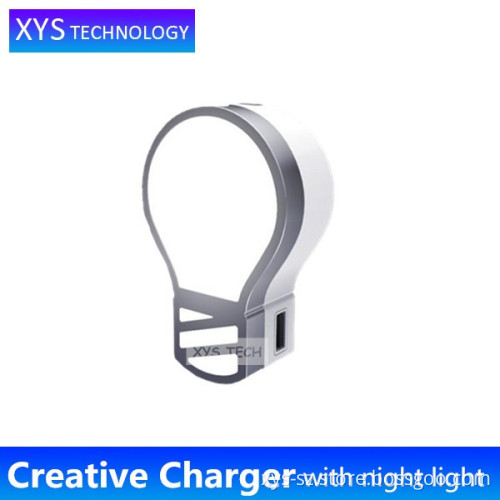 2016 New Product DIY Creative Small Bulb Design USB Travel Charger, QC2.0 Fast Charge Lamp Bulb Night Light USB Travel Charger/